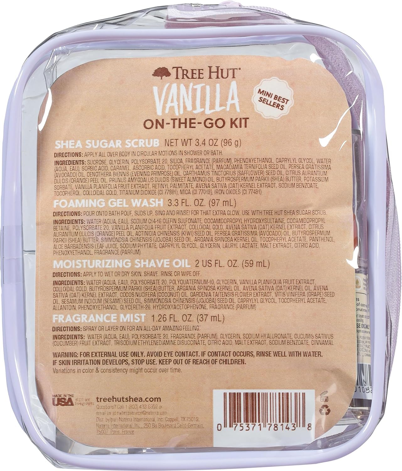 Vanilla Everyday Shower Kit