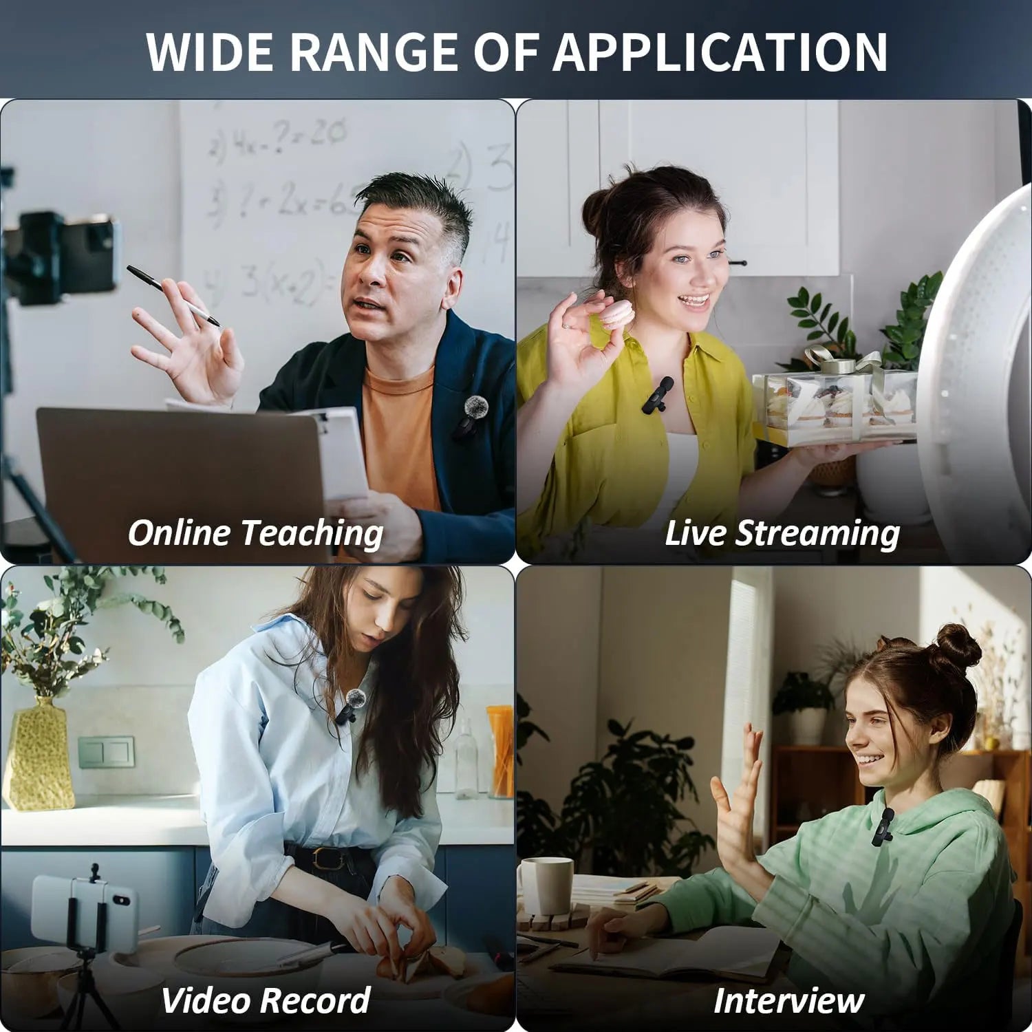 Pocket Wireless Clip On Lavalier Mic